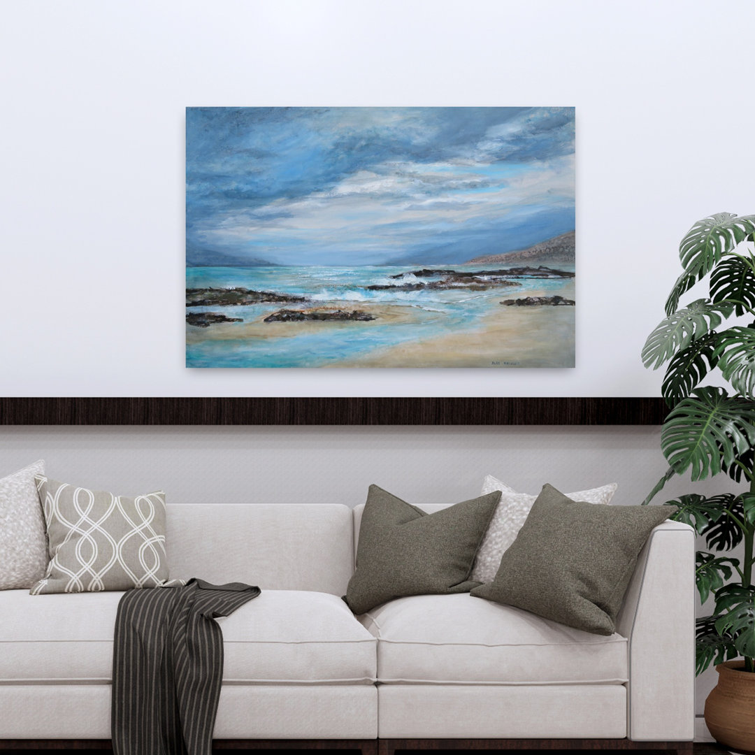 Tranquil Coastal View Contemporary Modern Serene Coastal Wall Art