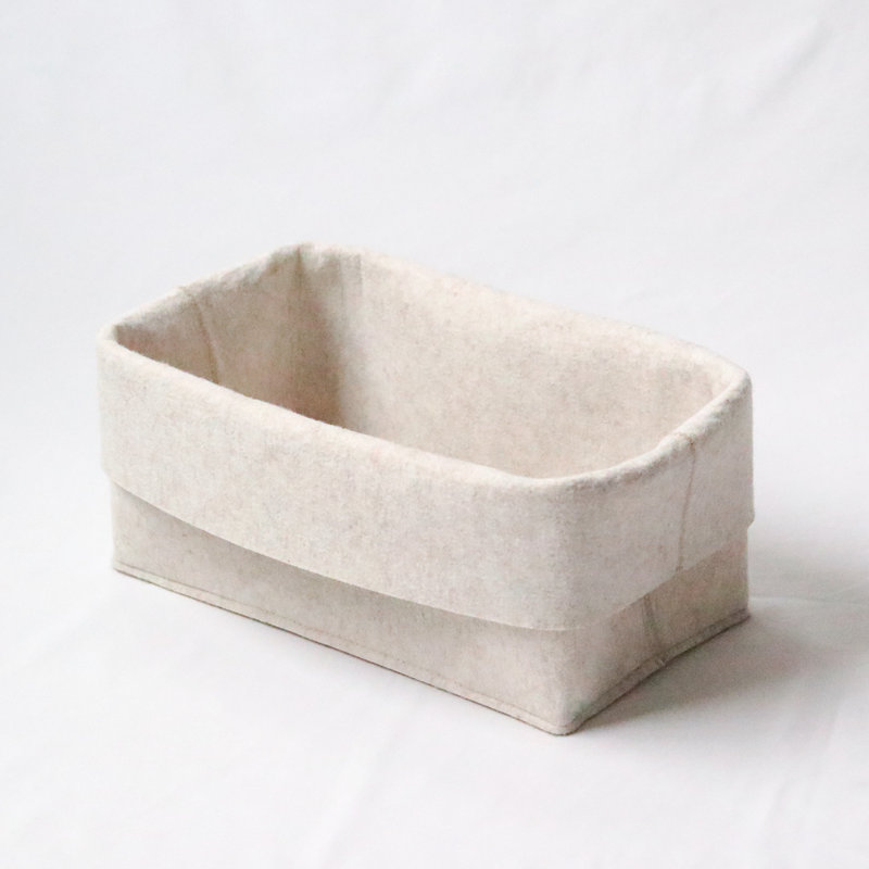 Flex Felt Storage Bin - Small, Beige