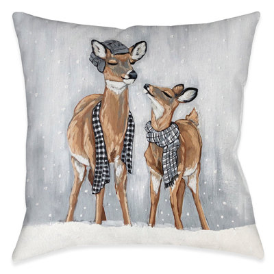 Coussin décoratif d'intérieur Deer Family Fun