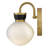 Lucy Single Light Schoolhouse Bath Vanity Wall Sconce with Cased Opal Glass-1828831214