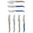 Hixon 7 Piece Stainless Steel Cheese Serving Set-1341675377