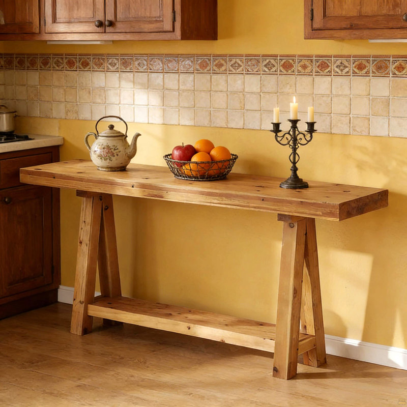 Table basse, table d'entrée en bois
