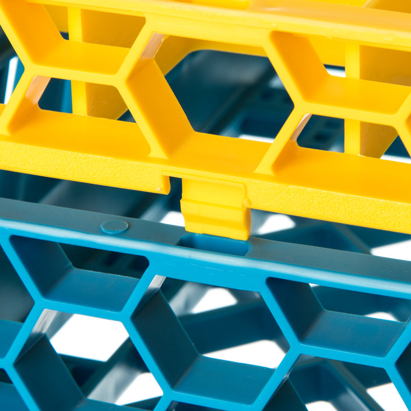 Support en verre, Jaune
