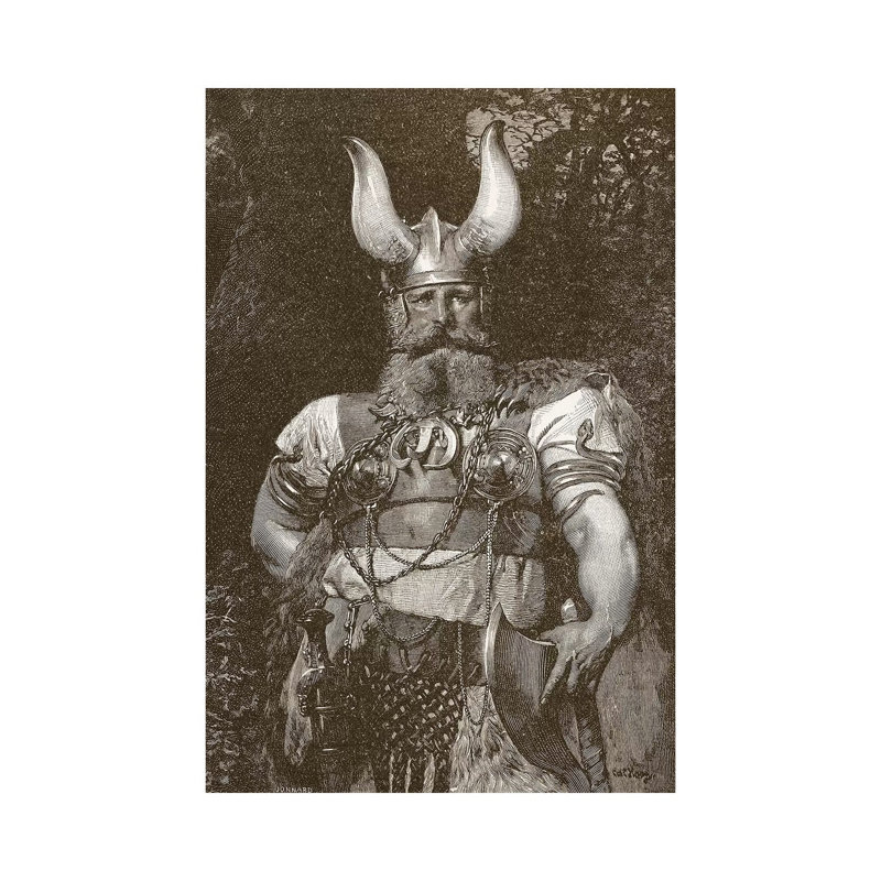 A Viking Chief, Illustration From 'the Church Of England: A History For The People', Pub. C.1910 by Carl Haag - Wrapped Canvas Painting