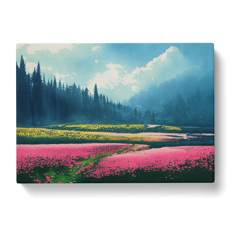 Spring Forest Meadow Vol.1 - Wrapped Canvas Print, 50cm H x 76cm W x 3cm D