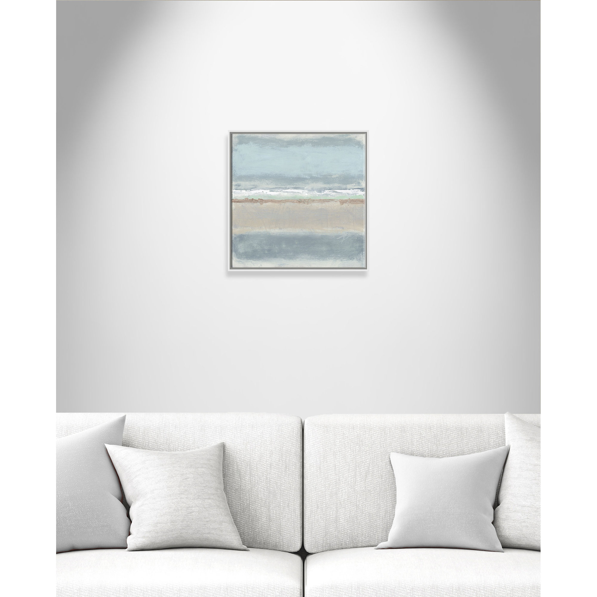 Dandelion 2 - Painting Print on Canvas by Filippo Ioco, White, 24" H x 24" W x 2" D
