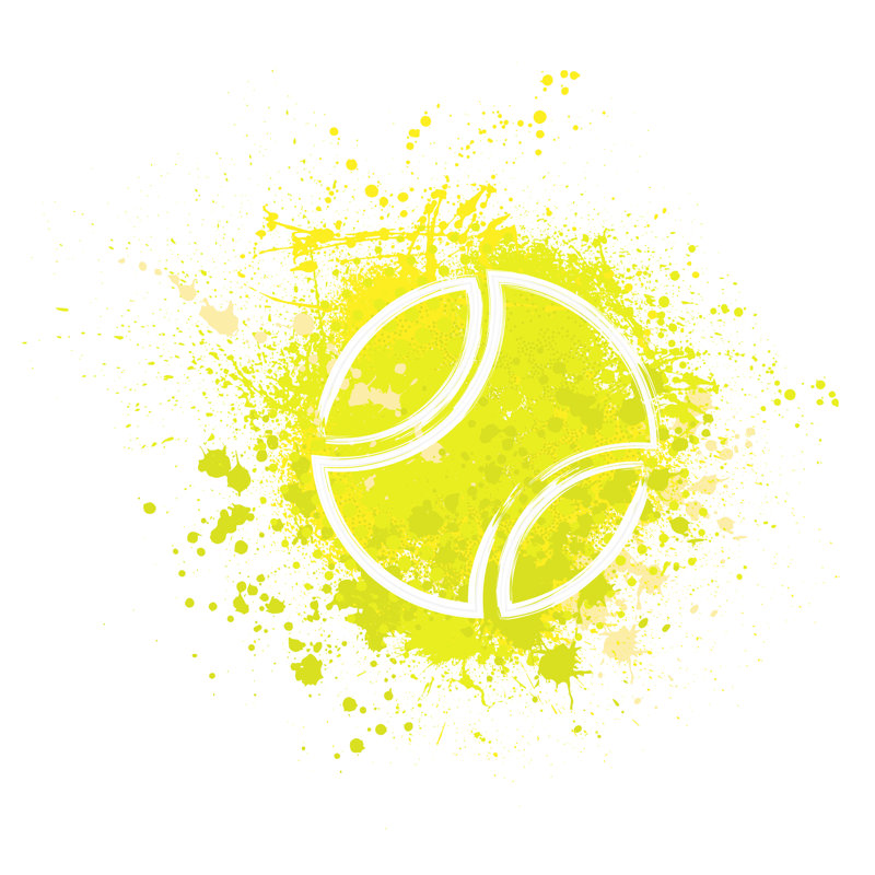 Tennis Grunge Background - Wrapped Canvas Print, 30cm H x 30cm W x 3.8cm D