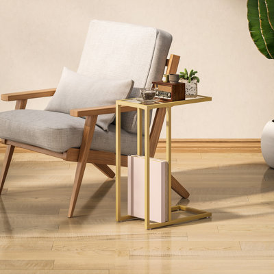Glass Top End Table