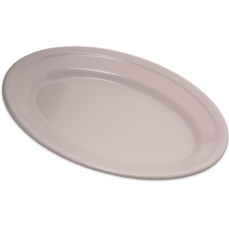 Plateau ovale en mélamine Dallas Ware®, l 6,25 po x P 9,25 po, Os
