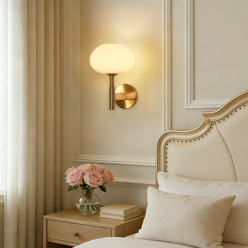 Ulah Dimmable Armed Wall Sconce, Copper