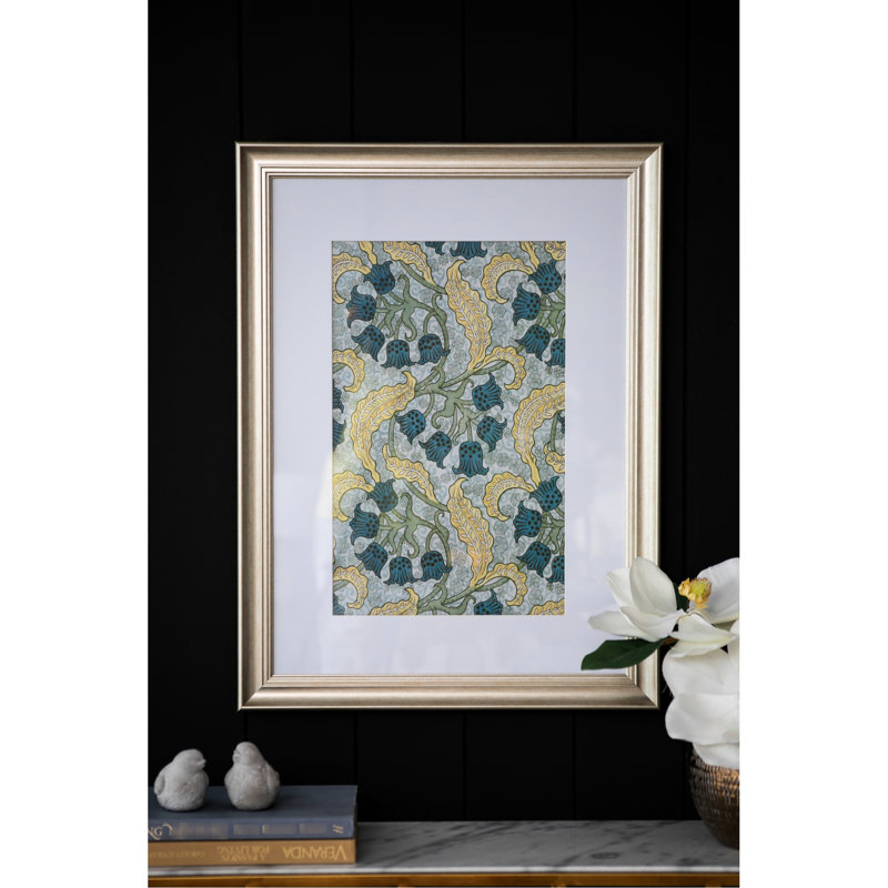 Décoration murale florale 24 po x 32 po - Cadre doré luxueux, impressions florales multicolores pour des œuvres d'art à domicile, photos de luxe, chambre à coucher et vestibule