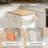 Kitchen Island, Island Table for Kitchen, Kitchen Carts on Wheels with Storage, Hidden Tilt Out Trash Cabinet-287549663