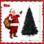 Arbre de Noël articulé artificiel noir 6 pi pré-éclairé, arbre de Noël épinette des Fêtes avec 920 branches et 280 lumières DEL changeantes avec 11 modes d'éclairage, décoration des Fêtes pour la maison, le bureau et l'école