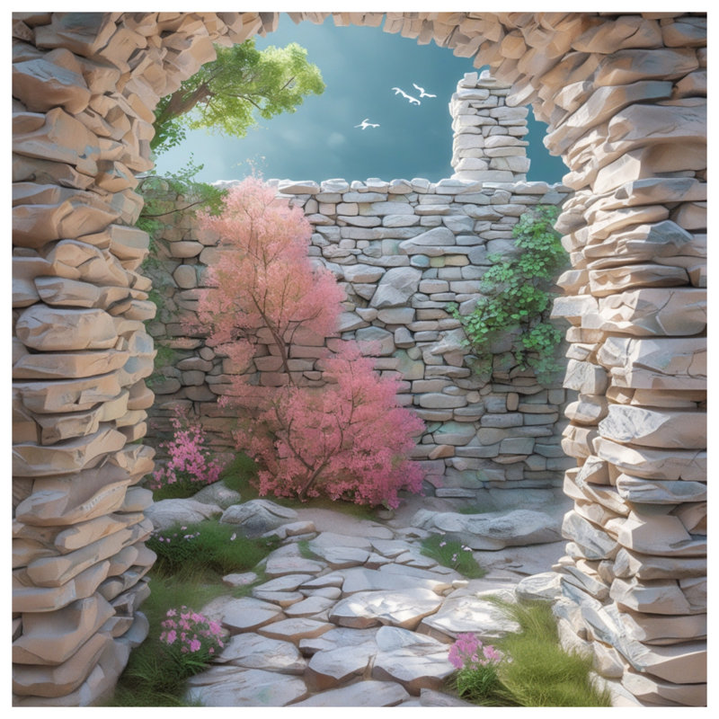Stone Archway Garden Comforter, Twin