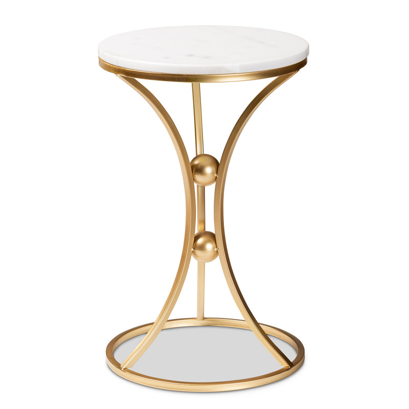 Marble Top End Table