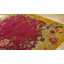 Antique Art Deco Room Size Wool Fuschia, Yellow / Gold / Orange Rug
