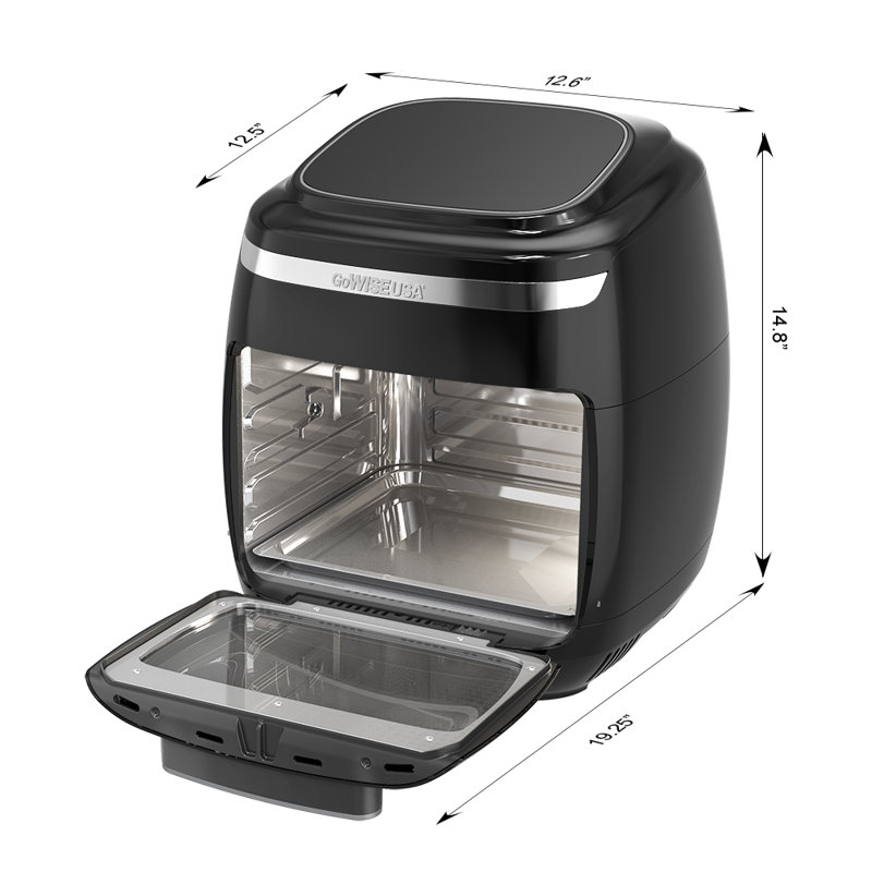 GoWISE USA 11.6 Liter Multi Air Fryer, Black