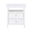 Table de chevet 2 tiroirs Weston White-2060484932