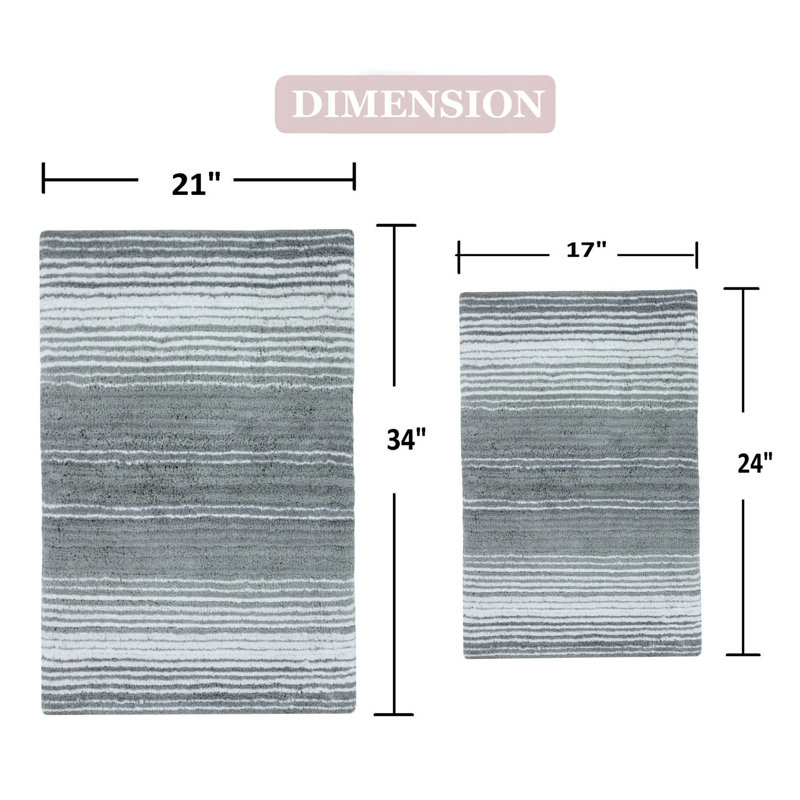 Griffing Bath Rug, Gray
