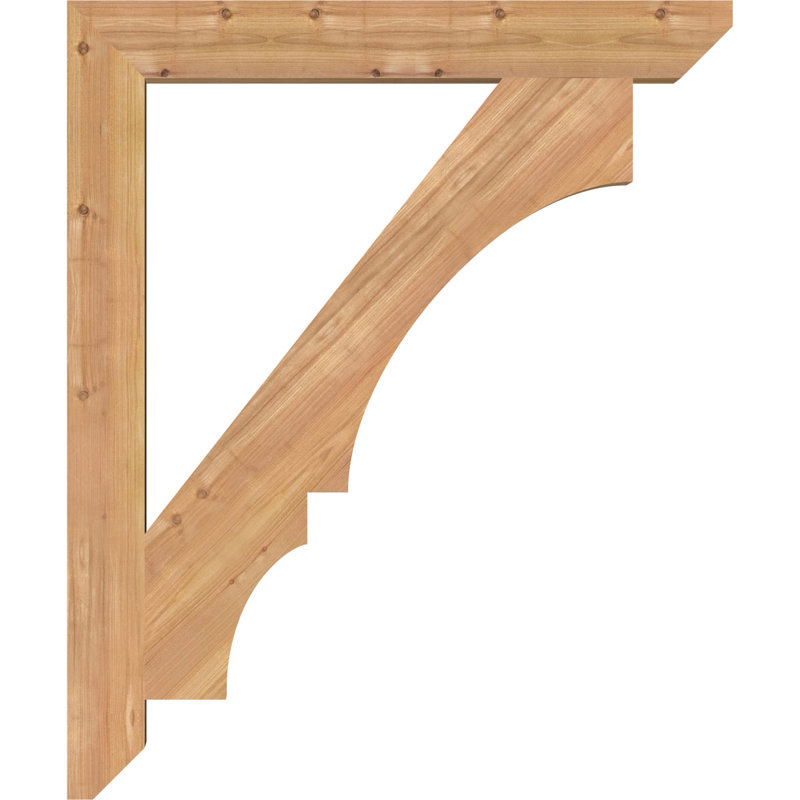 Support latté l 3 1/2 po x P 30 po x H 36 po, cèdre rouge de l'Ouest, H 36 po x l 3,5 po x P 30 po, Cèdre rouge, Lisse