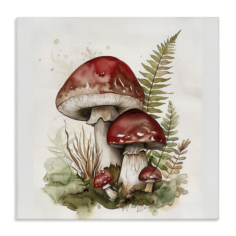 "Enchanted Forest Mushroom", art mural par Lazar Studio, H 36 po x l 36 po