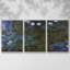 Water Lillies # 3 par Monet 3 pièces-106328976-106328974