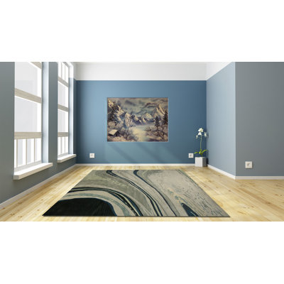 Risley Wool Abstract Indoor Rug