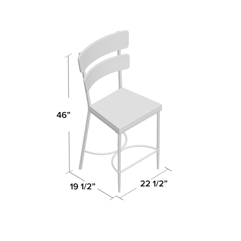 Birdsall Counter Stool with Metal Frame