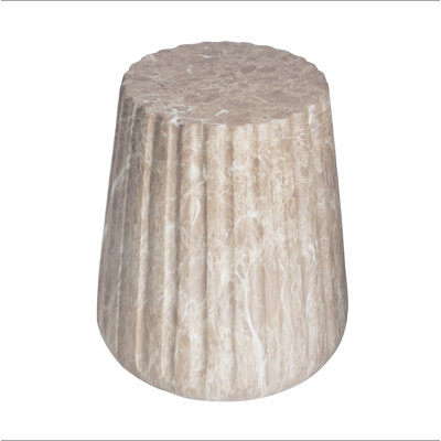 Table d'appoint d'extérieur sculptée Cleme