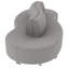 Ensemble de 10 chaises Pro Wave Connect Curved Wave-104509326