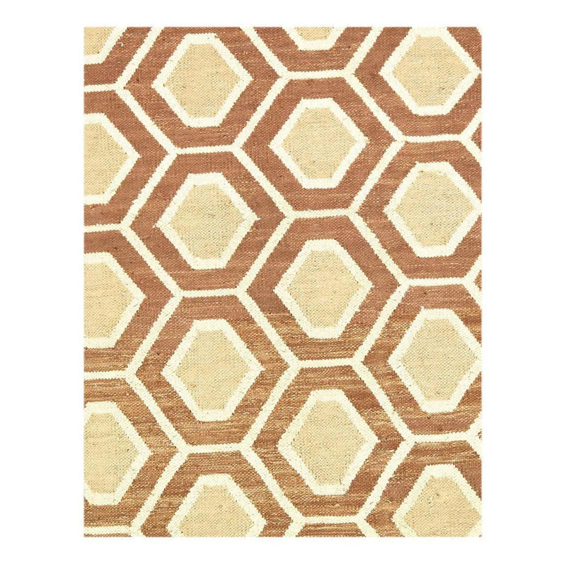 Kusum Hand Woven Cotton Geometric Area Rug