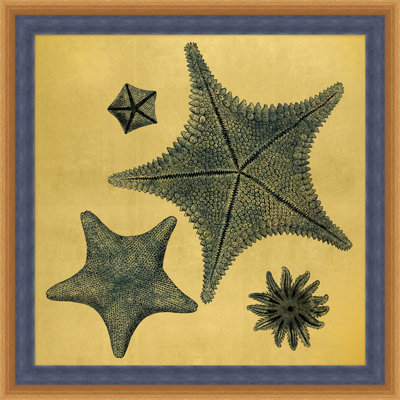 Gold Leaf Starfish 1 Print