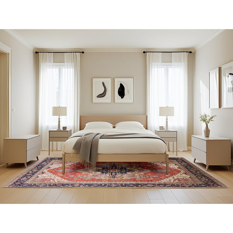 Tapis brun à motif oriental, Rectangle 5 pi x 8 pi