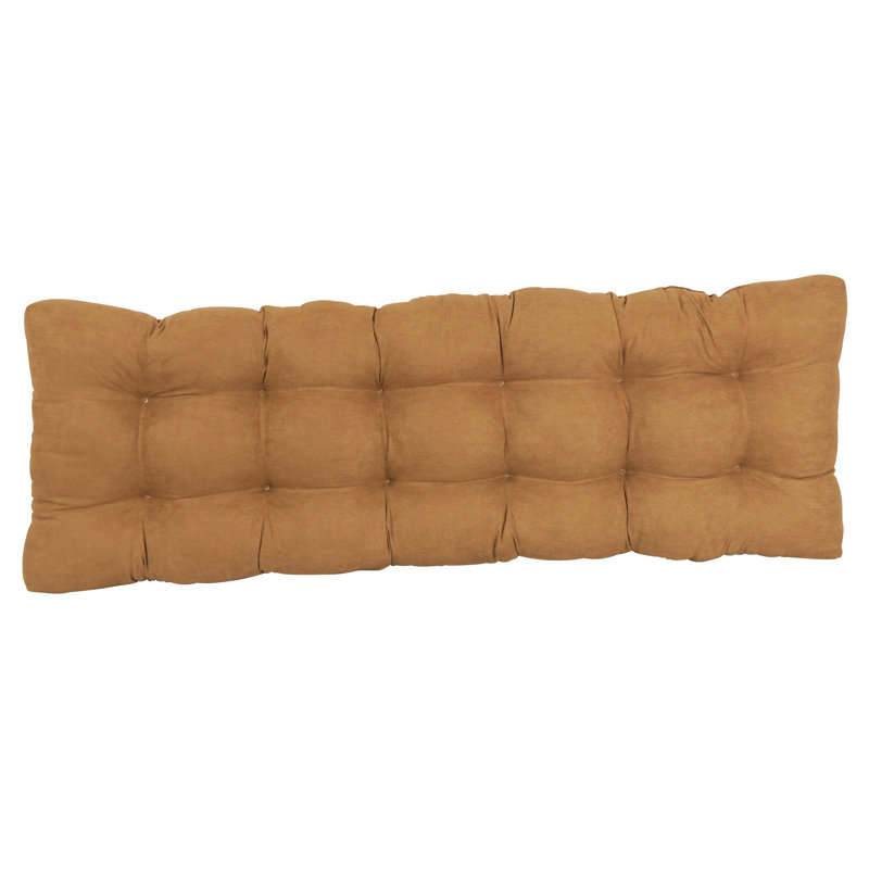Coussin de siège en microsuède pour l'intérieur, L 51 po x P 19 po, Brun selle
