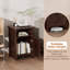 Table de chevet moderne avec tablette et porte de grange Farmhouse (ensemble de 2)-962689753-970041470