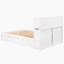 Lit plateforme avec rangement et tablettes coulissantes, lit gigogne simple et 2 tiroirs