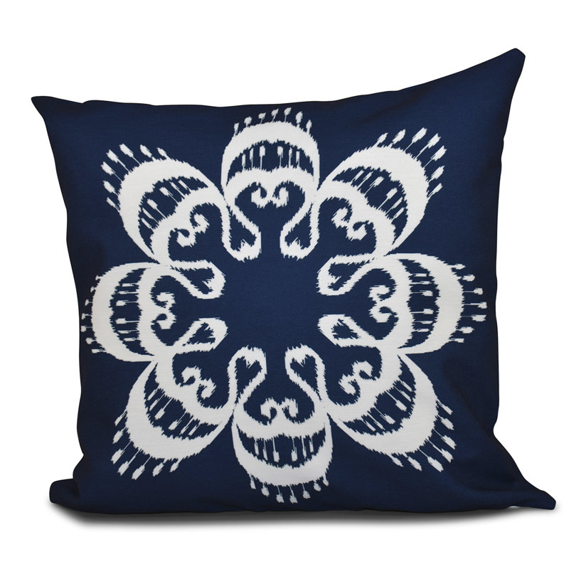 Housse de coussin carré et insert, H 18 po x l 18 po, Bleu marine
