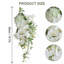Bouquets de mariée pour la mariée, bouquets de mariage blanc 15,7 pouces pour la mariée pour la fête d'anniversaire de mariage