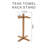 27.5 " Freestanding Towel Stand