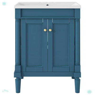 Armoire de rangement pour salle de bain moderne avec lavabo supérieur