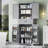 Bathroom Storage Cabinet With Multi-Functional Storage Space, Drawer With Slide Rails, Adjustable Shelf, Grey-810829103