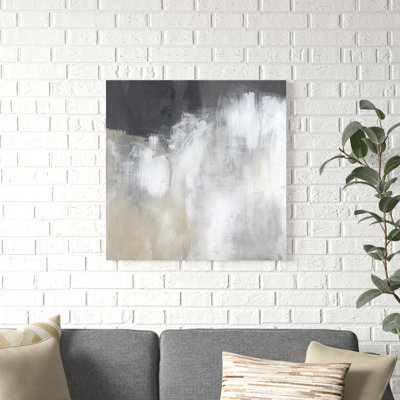 «Neutral Abstract II» par Jennifer Paxton Parker - reproduction d'art sur toile tendue