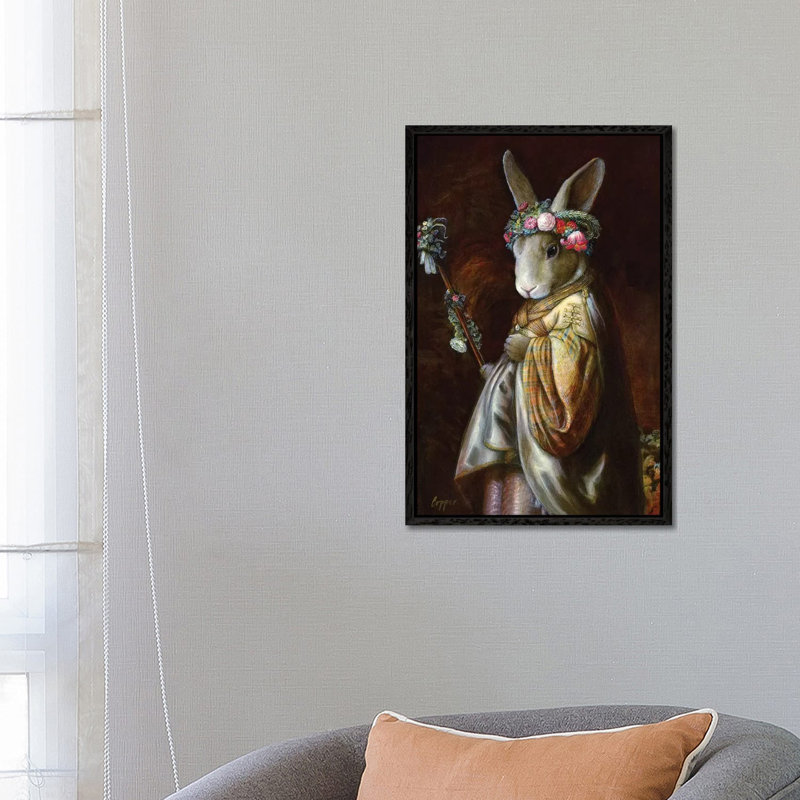 Mango As Flora - Print on Canvas, Black Framed, 66.04 cm H x 45.72 cm W