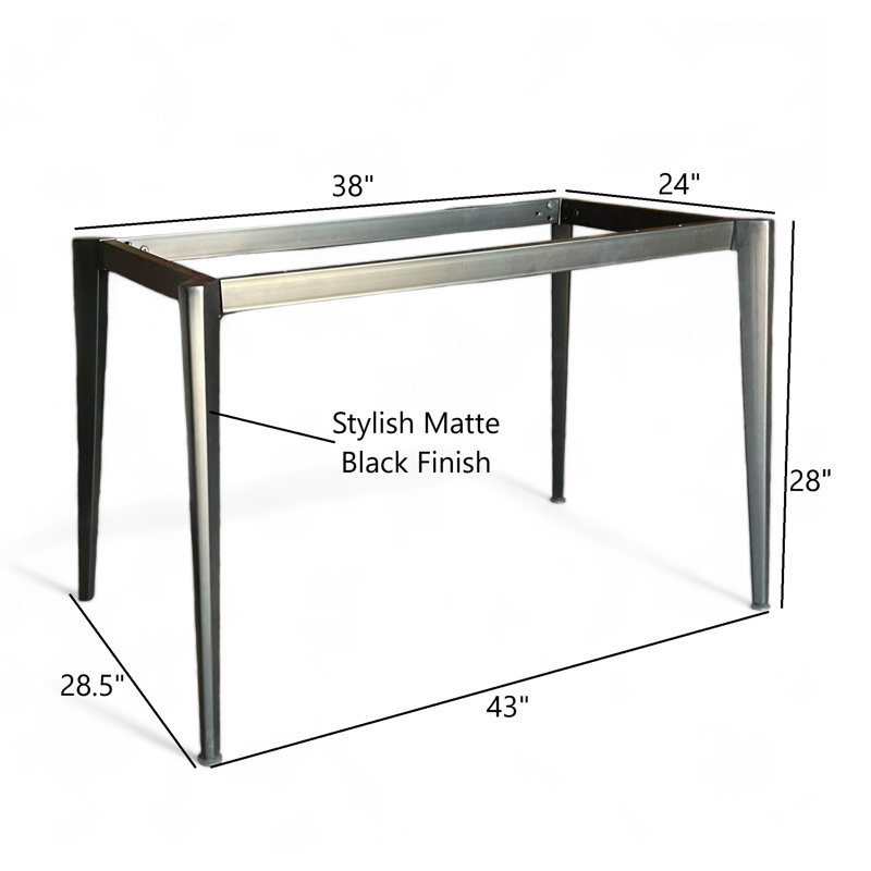 Base de table en métal à 4 pieds
