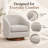 31″ Upholstered Swivel Barrel Chair, Fabric Accent Chair For Living Room, Bedroom-229535114