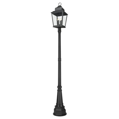 Sloan 115 inch Sand Black 4 Light Outdoor Post Mounted Fixture