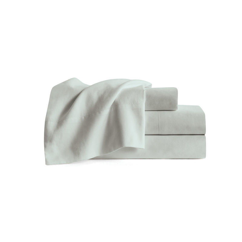 425 Sheets DKNY Cotton Sateen Sheet Set, Queen Sheet Set, Ivory
