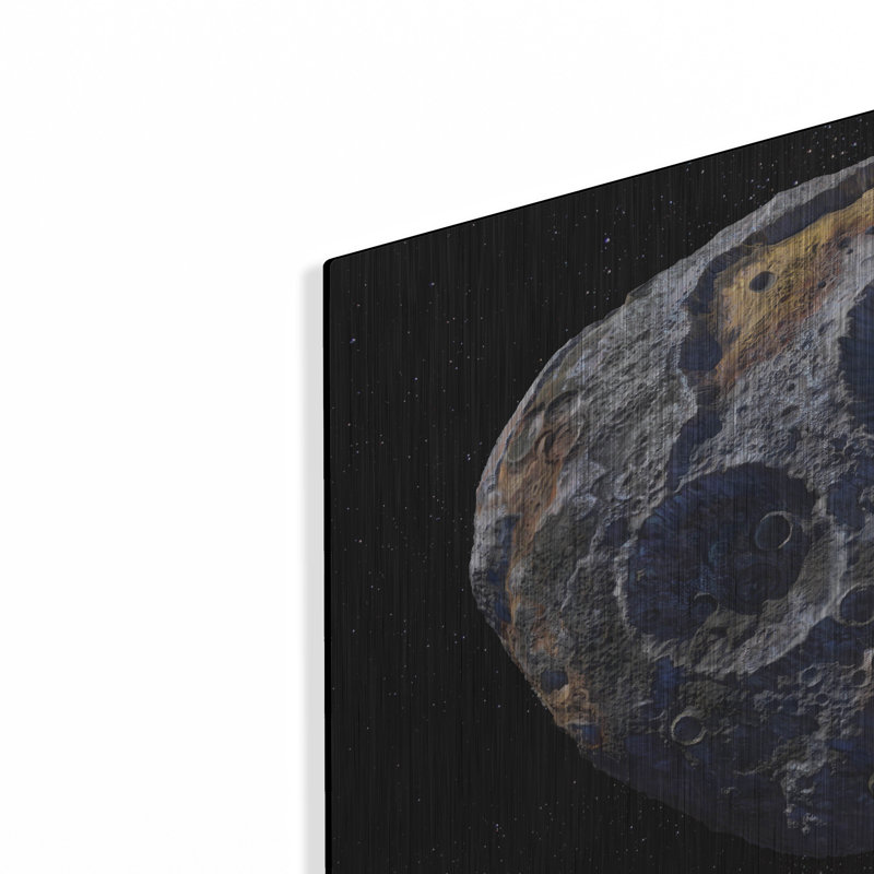 «Asteroïde», art mural en métal, H 16 po x l 24 po