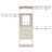 20.5'' - 96" W Closet System with Wooden Drawers and Hanging Rods(Cut to Fit)-321096496
