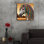 «Horse With Colorful Dreadlocks» par Rey Klimt, art mural en verre acrylique, 12 x 12 po